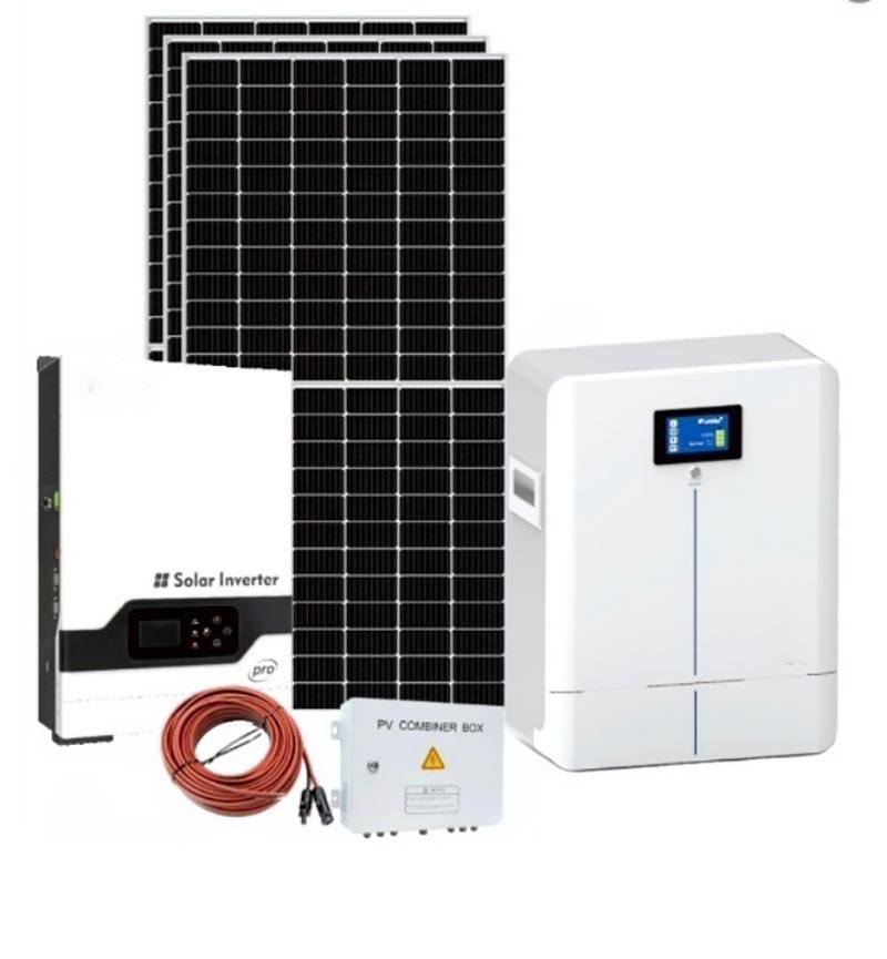 ระบบจัดเก็บพลังงานแสงอาทิตย์แบบผสมผสานขนาด 5KW