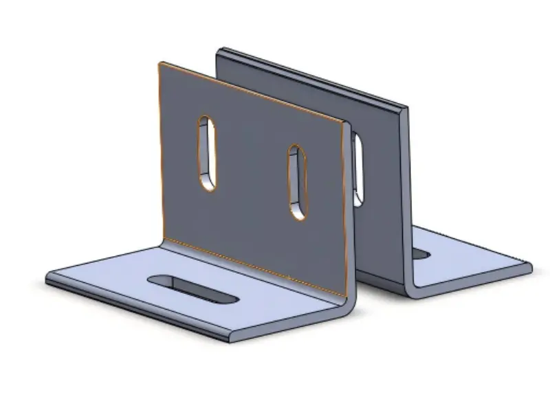 ฐานแสงอาทิตย์เหล็กสองรู