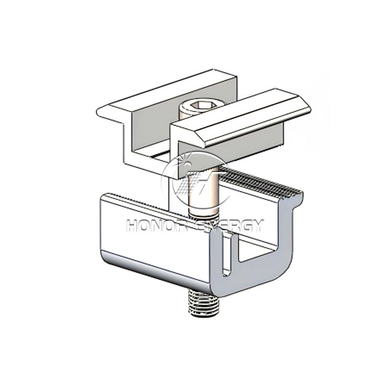 ไม่มีแคลมป์กลางสว่านพลังงานแสงอาทิตย์
